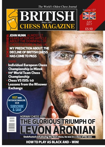 British Chess Magazine issue July 2017
