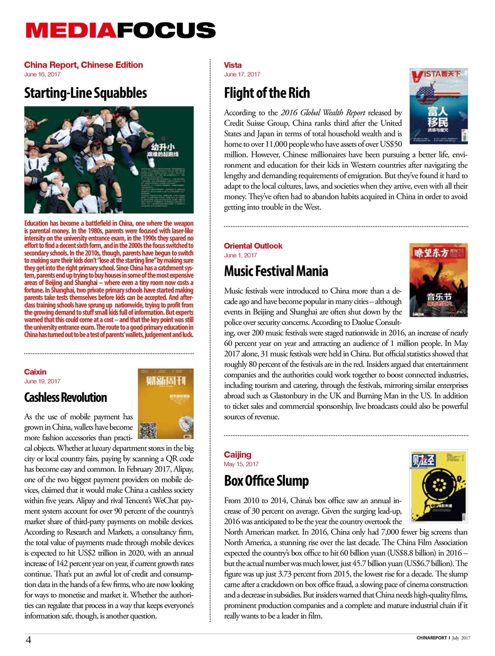 China Report Preview Pages