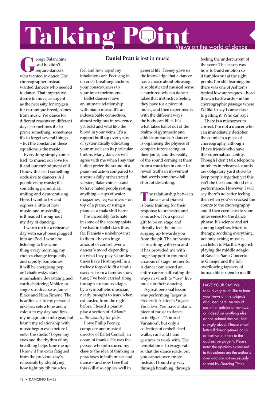 Dancing Times Preview Pages