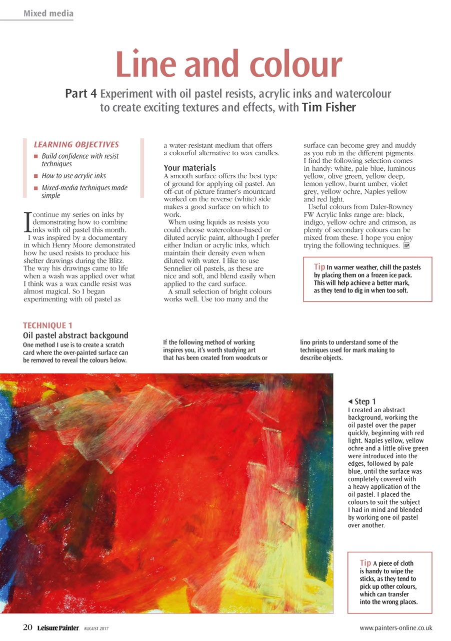 Leisure Painter & The Artist Preview Pages