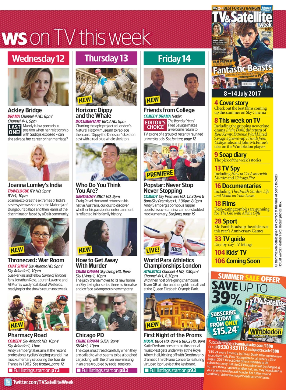 TV & Satellite Week Preview Pages