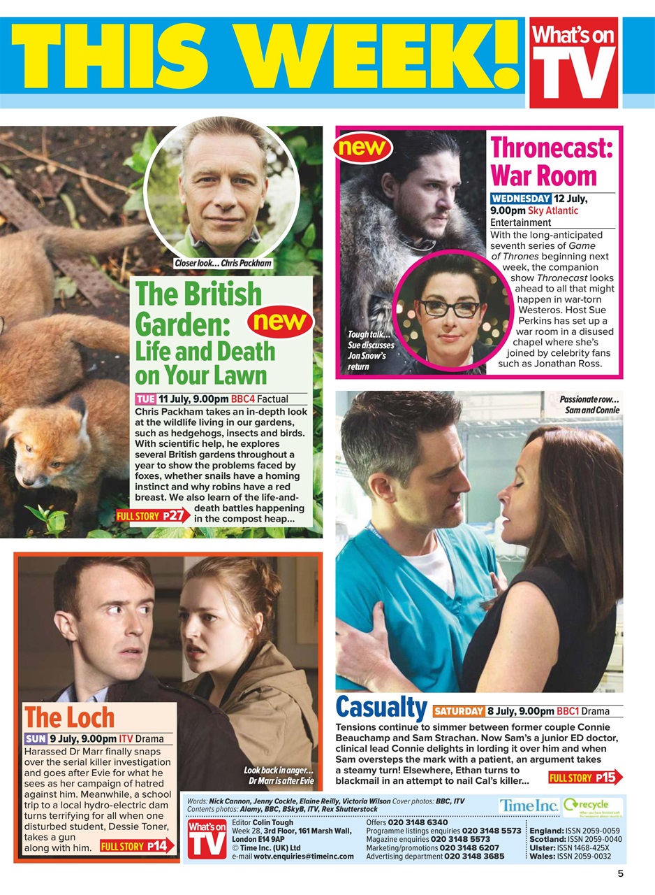 What's on TV Preview Pages