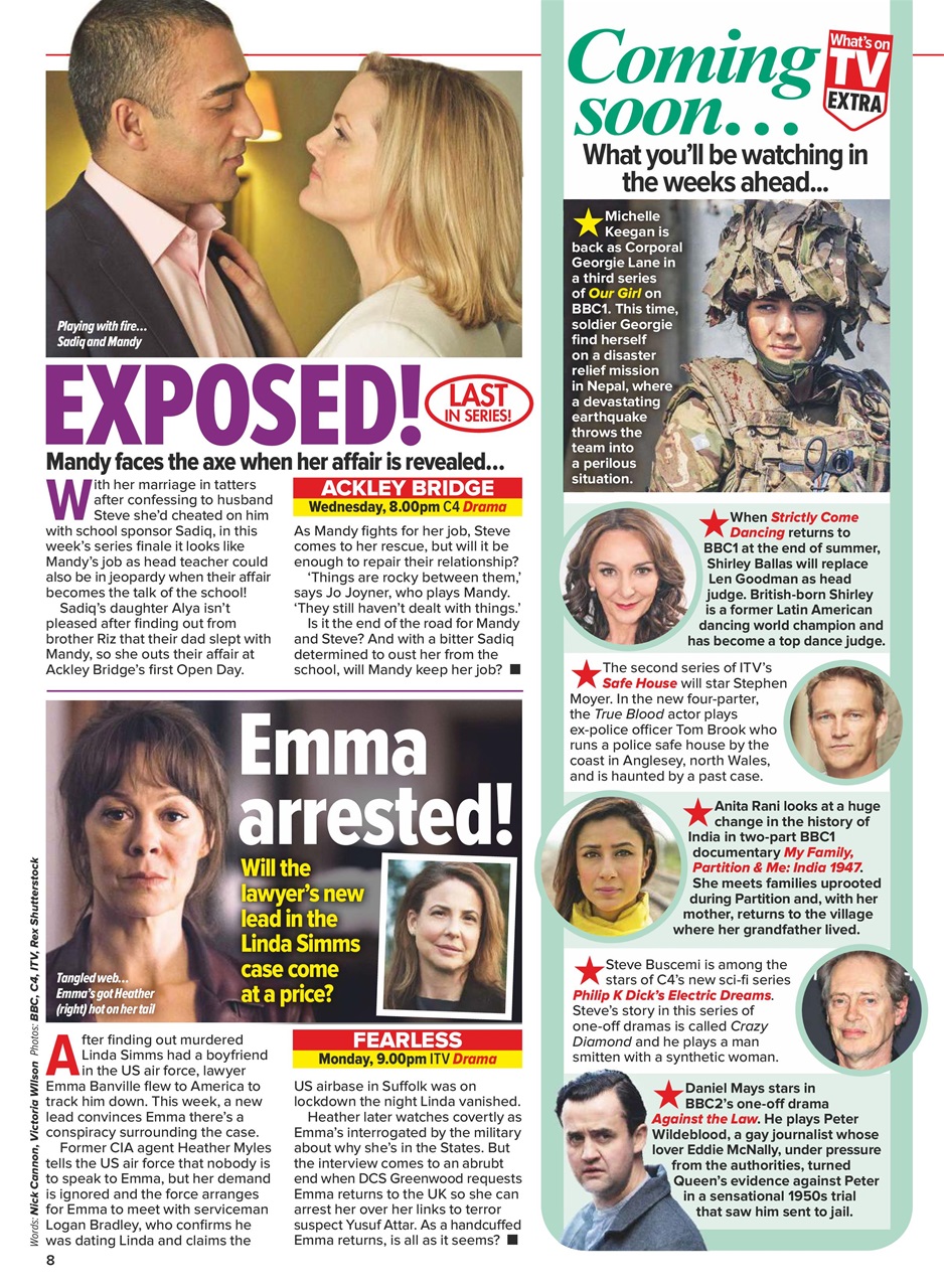What's on TV Preview Pages