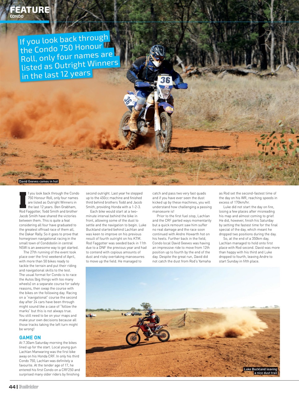 Trailrider Preview Pages