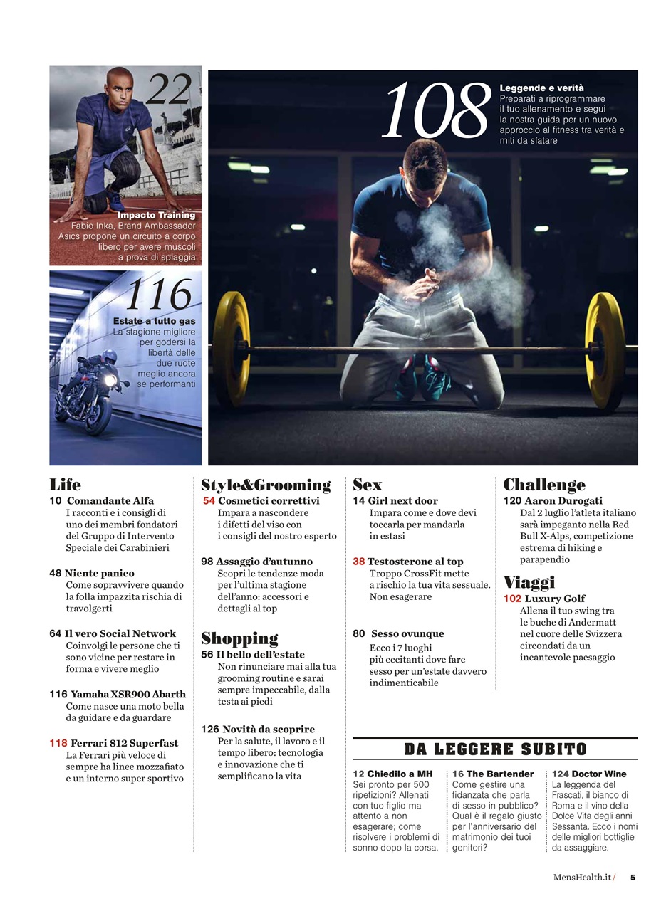 Men's Health Italia Preview Pages