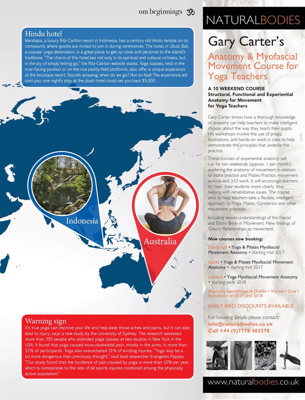 OM Yoga Magazine Preview Pages