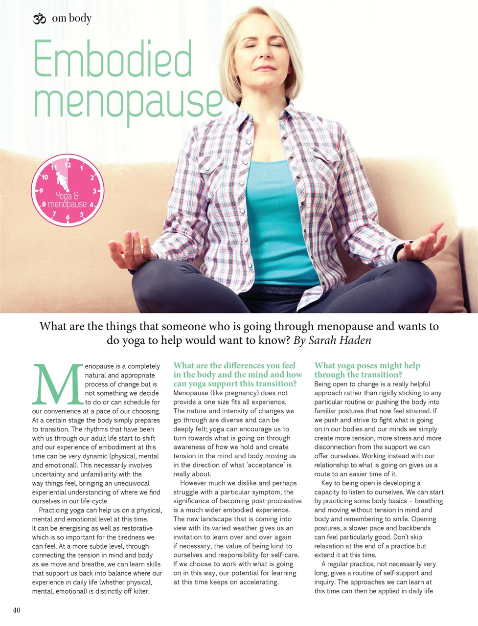 OM Yoga Magazine Preview Pages