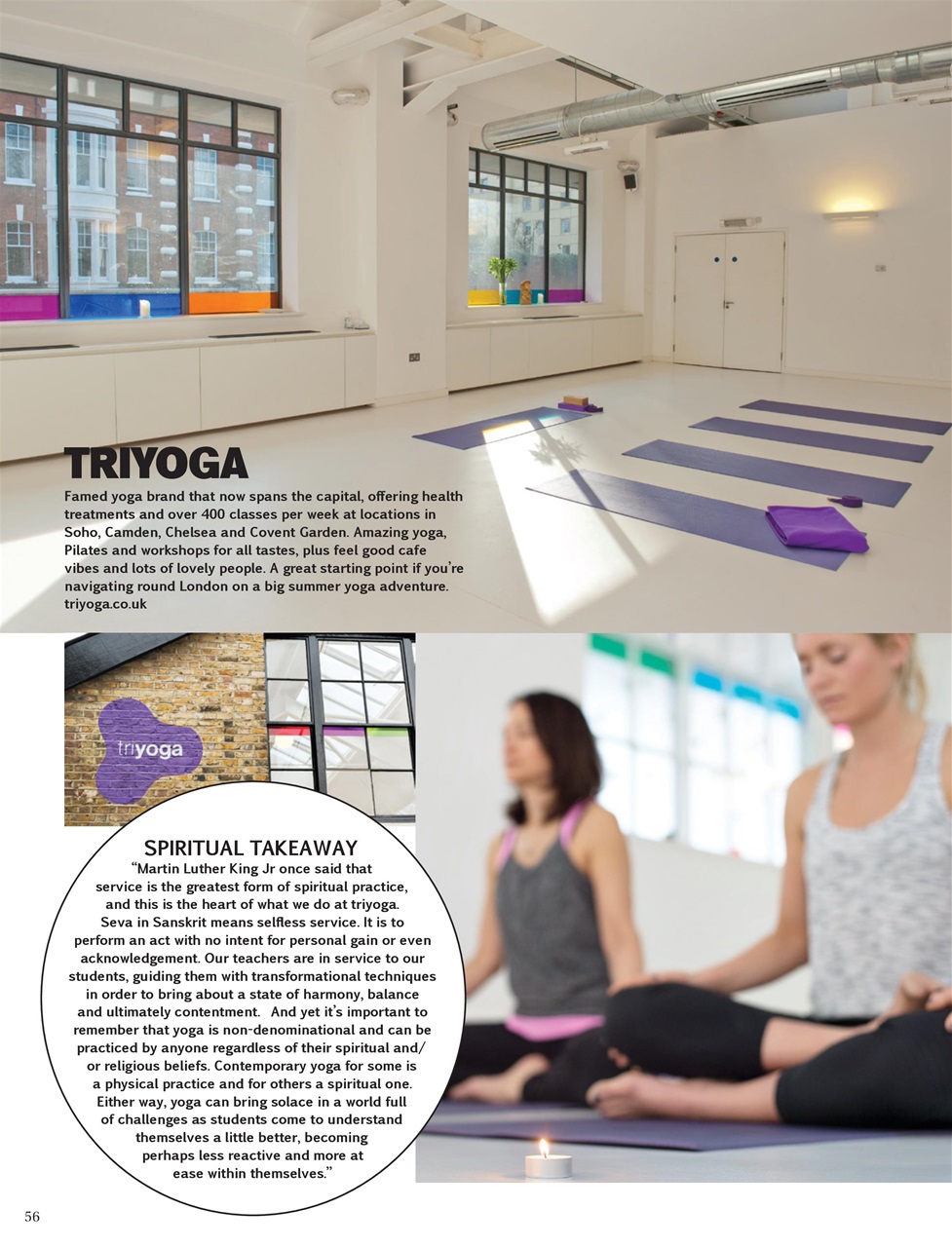 OM Yoga Magazine Preview Pages
