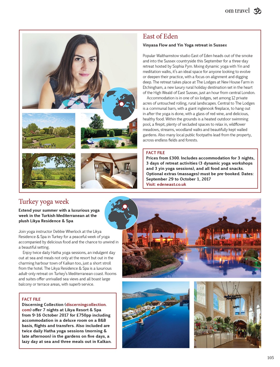 OM Yoga Magazine Preview Pages