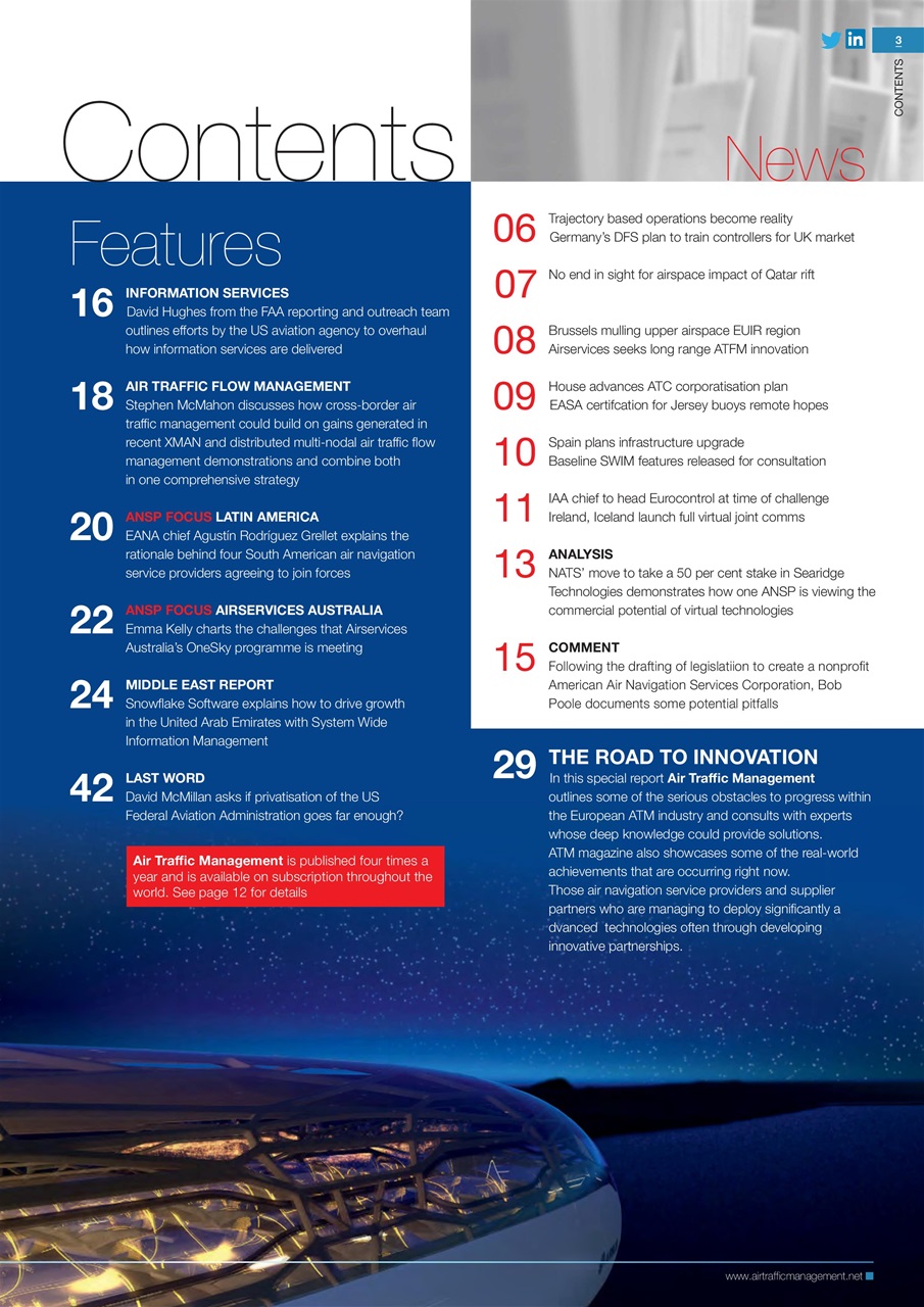 Air Traffic Management Preview Pages