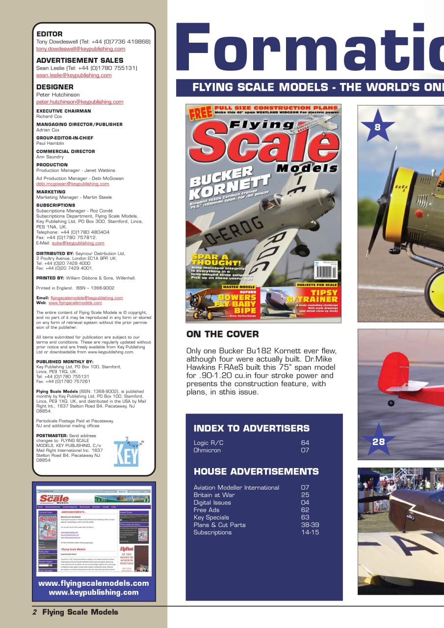 Flying Scale Models Preview Pages