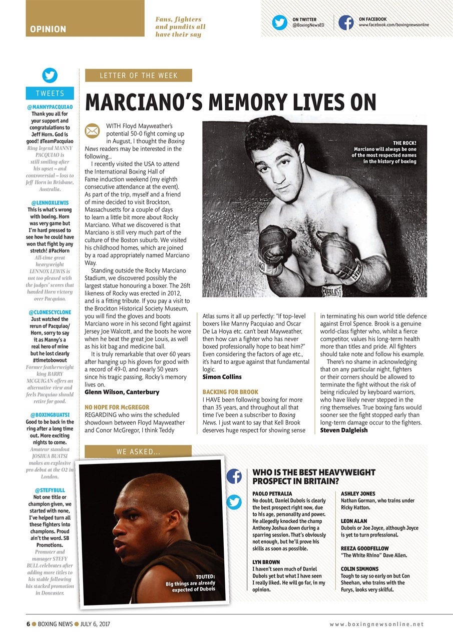 Boxing News Preview Pages