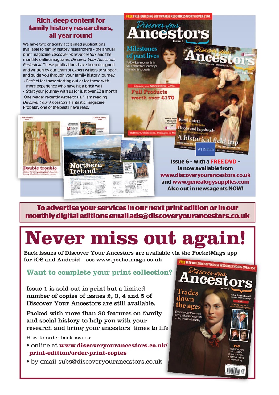 Discover Your Ancestors Preview Pages
