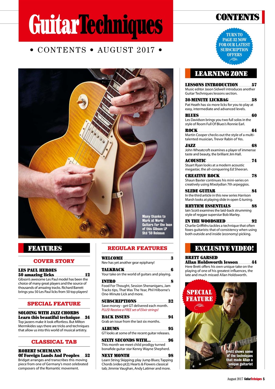 Guitar Techniques Preview Pages