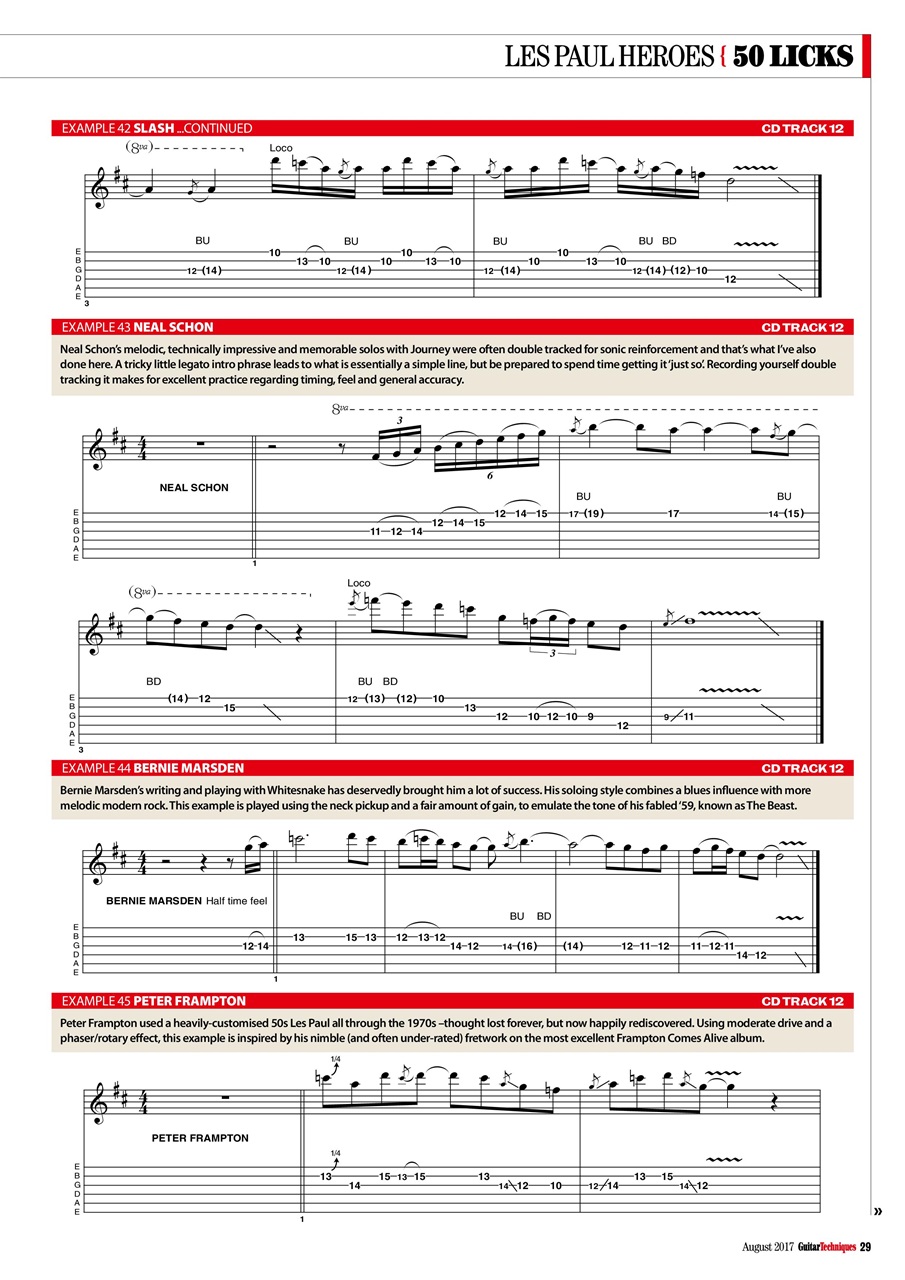 Guitar Techniques Preview Pages