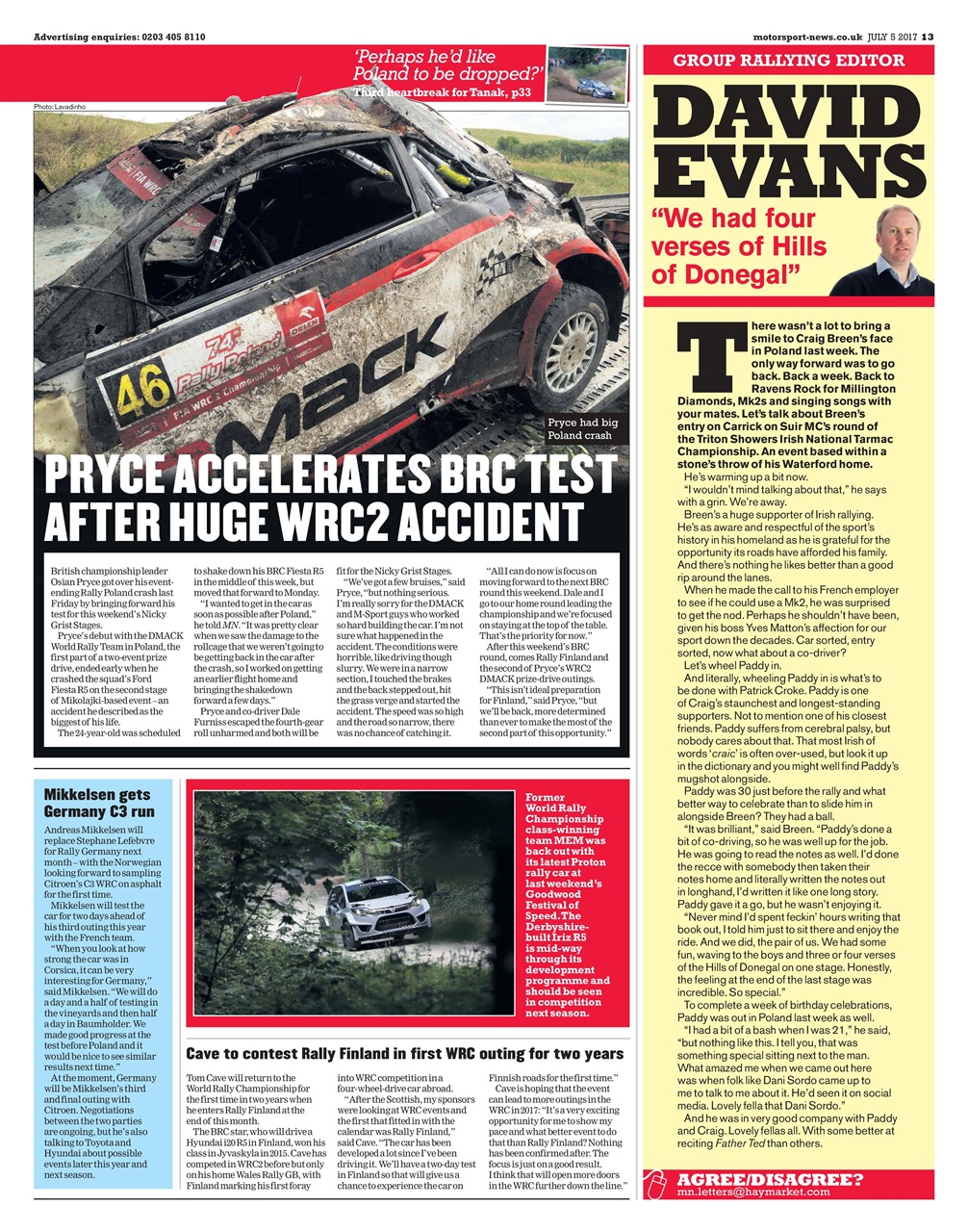 Motorsport News Preview Pages