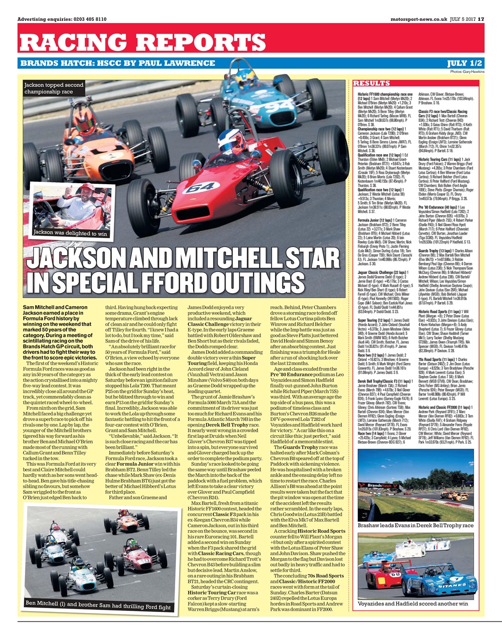 Motorsport News Preview Pages