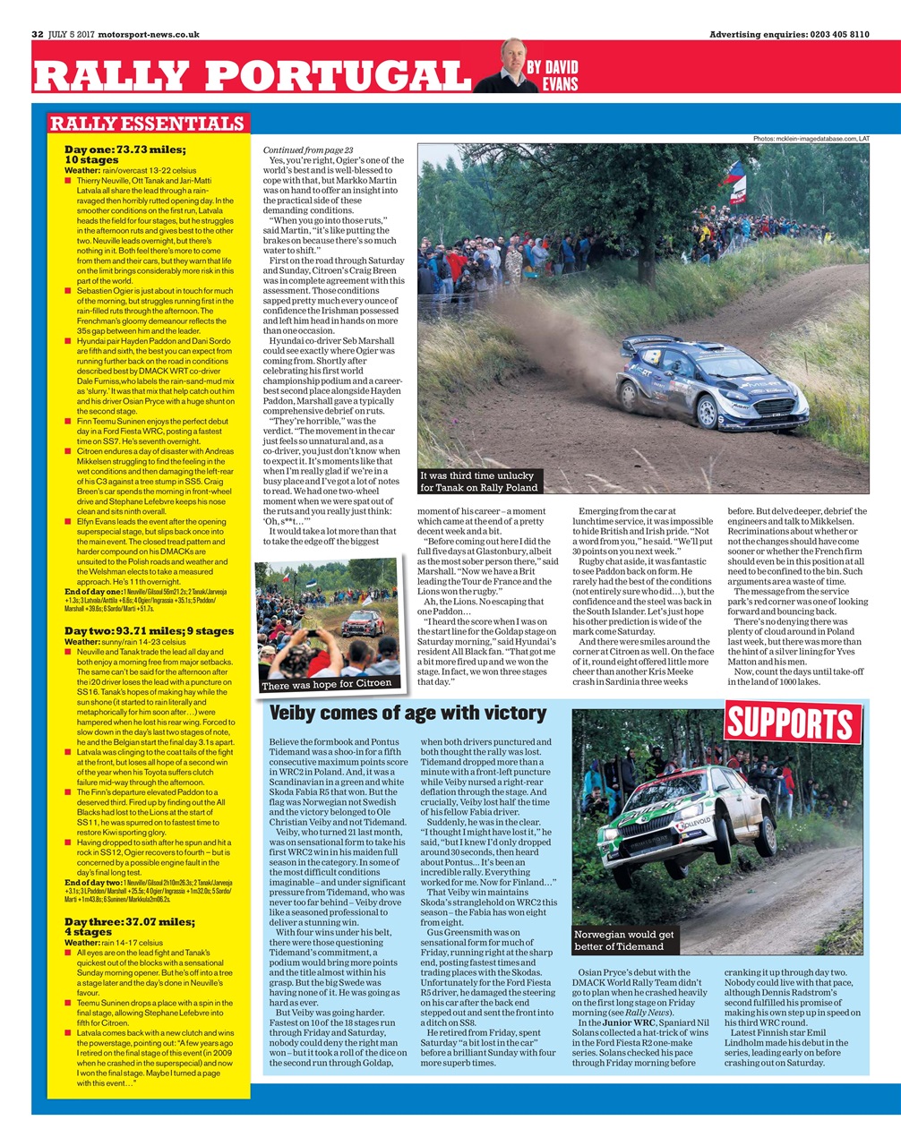 Motorsport News Preview Pages