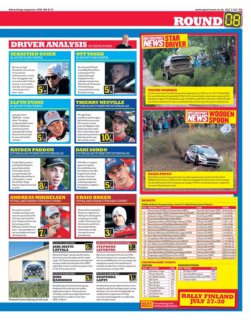 Motorsport News Preview Pages