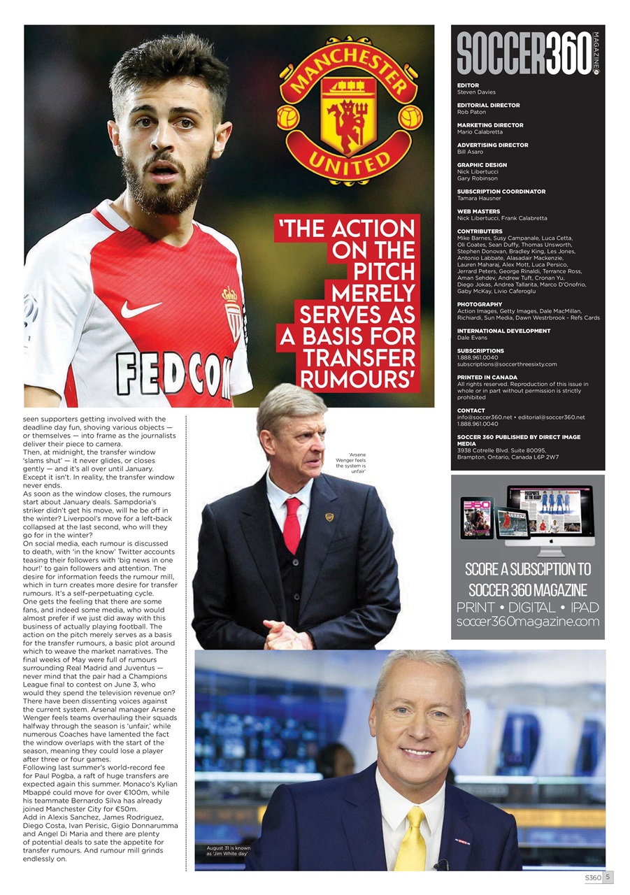 Soccer 360 Preview Pages