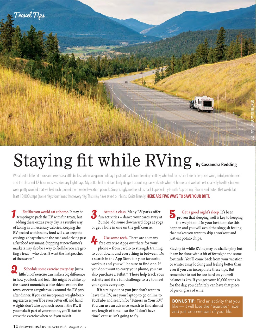 Snowbirds & RV Travelers Preview Pages