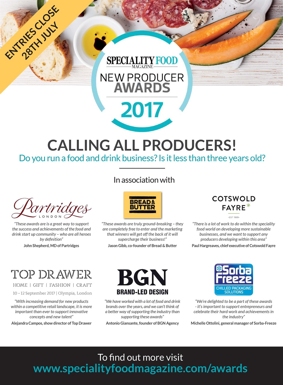 Speciality Food Preview Pages