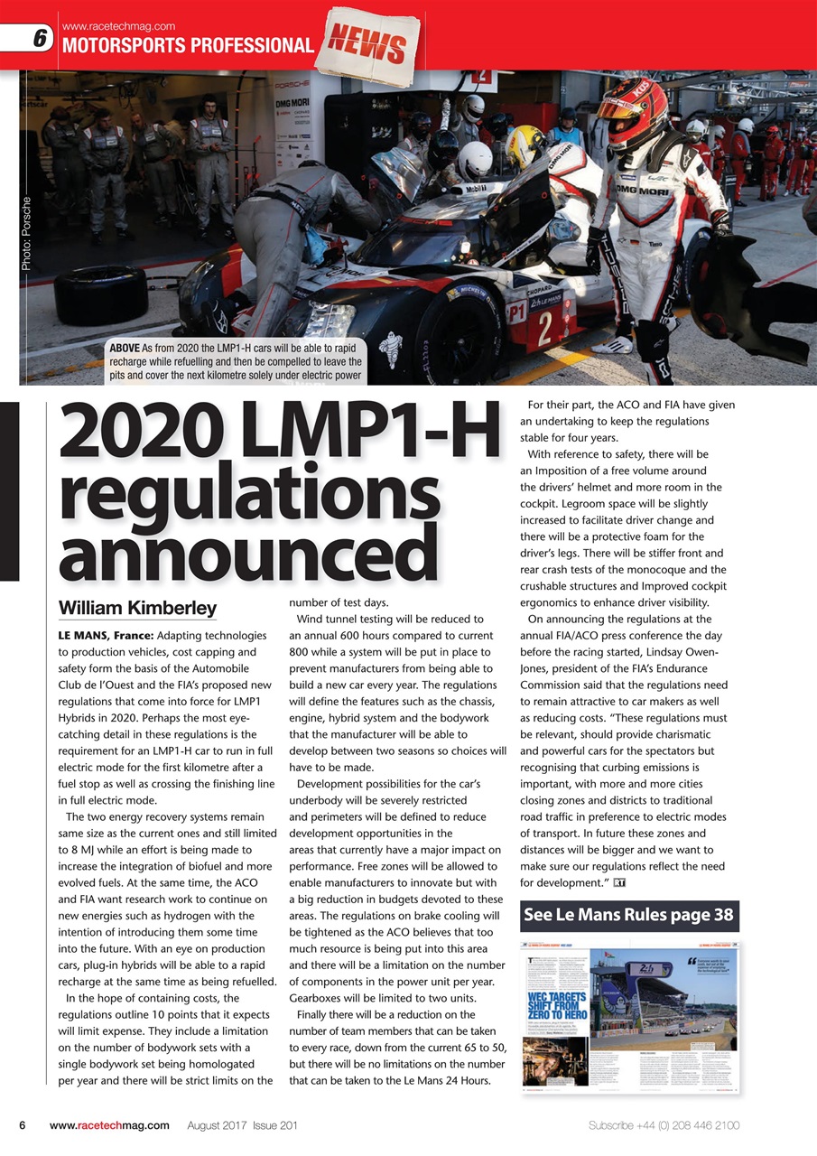 Race Tech Preview Pages