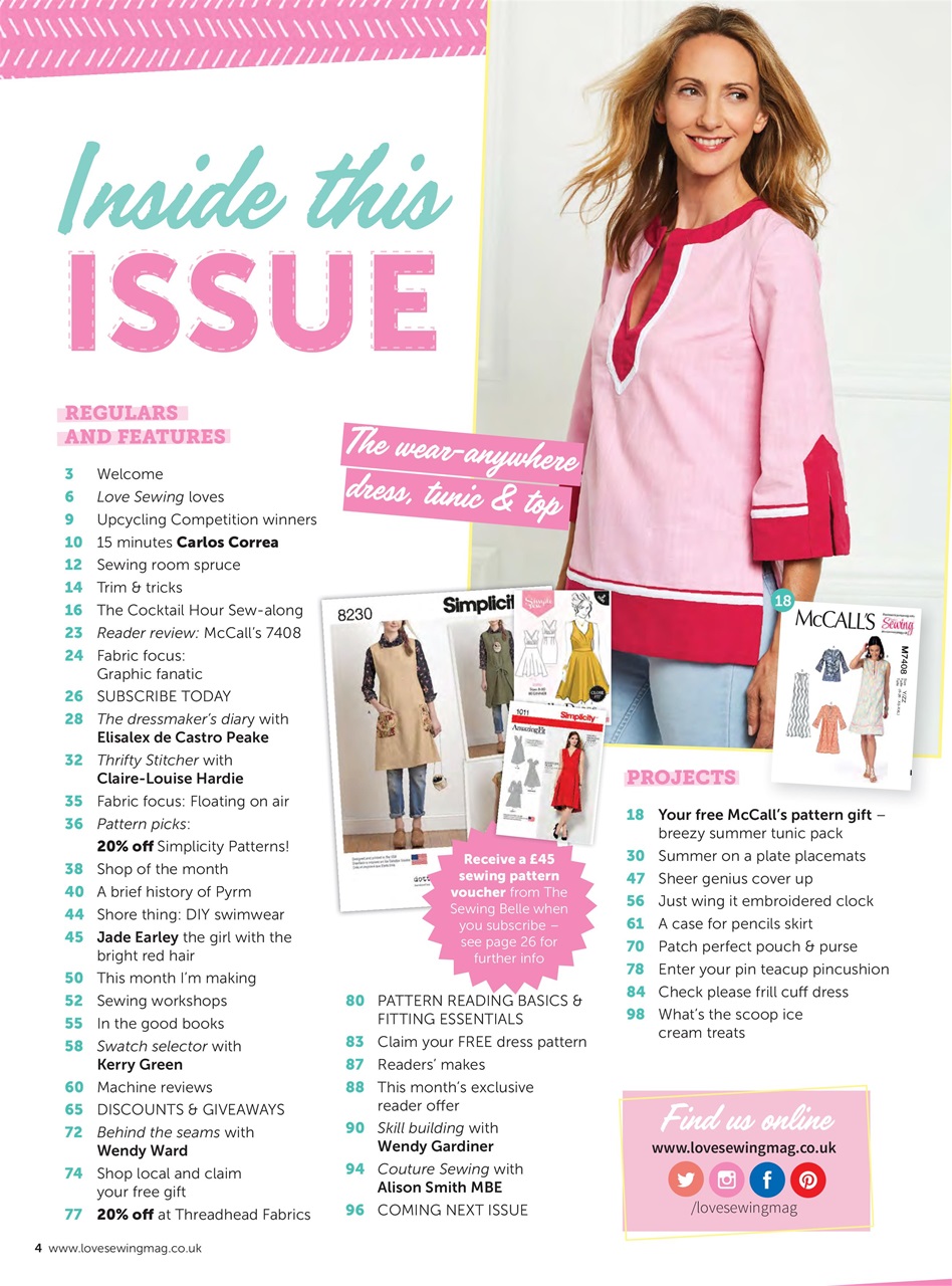 Love Sewing Preview Pages