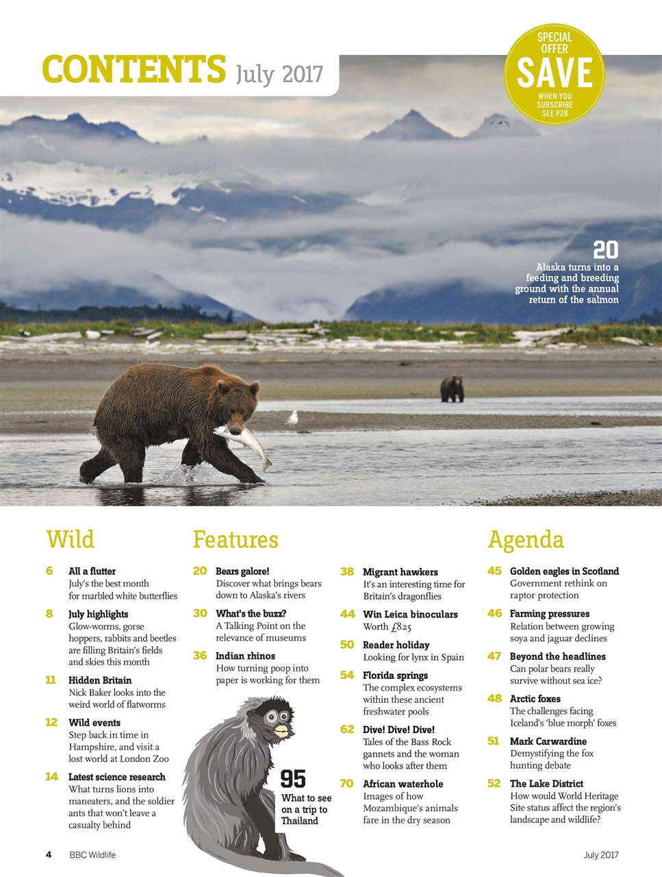 BBC Wildlife Magazine Preview Pages