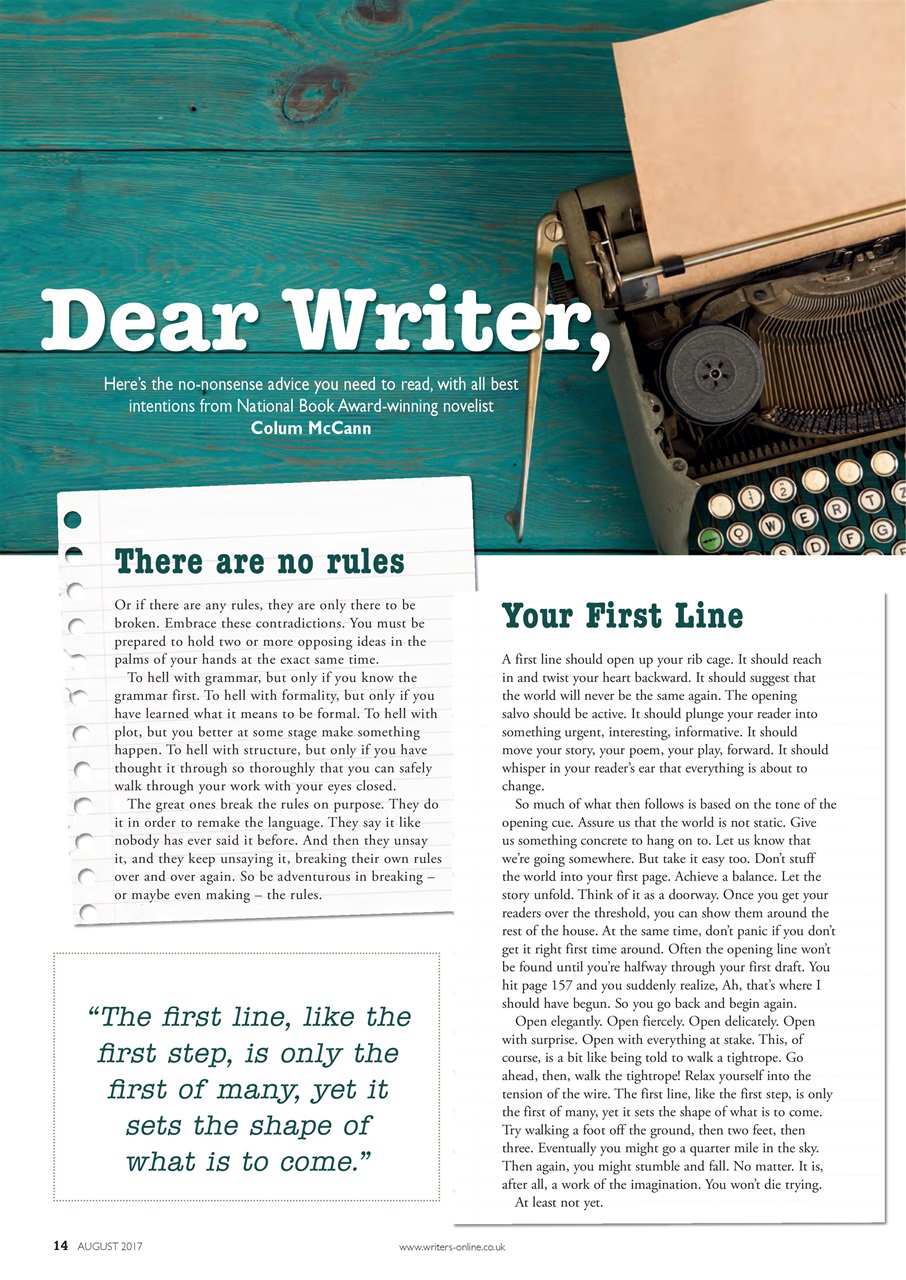 Writing Magazine Preview Pages