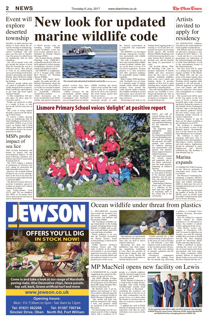 The Oban Times & Lochaber Times Preview Pages