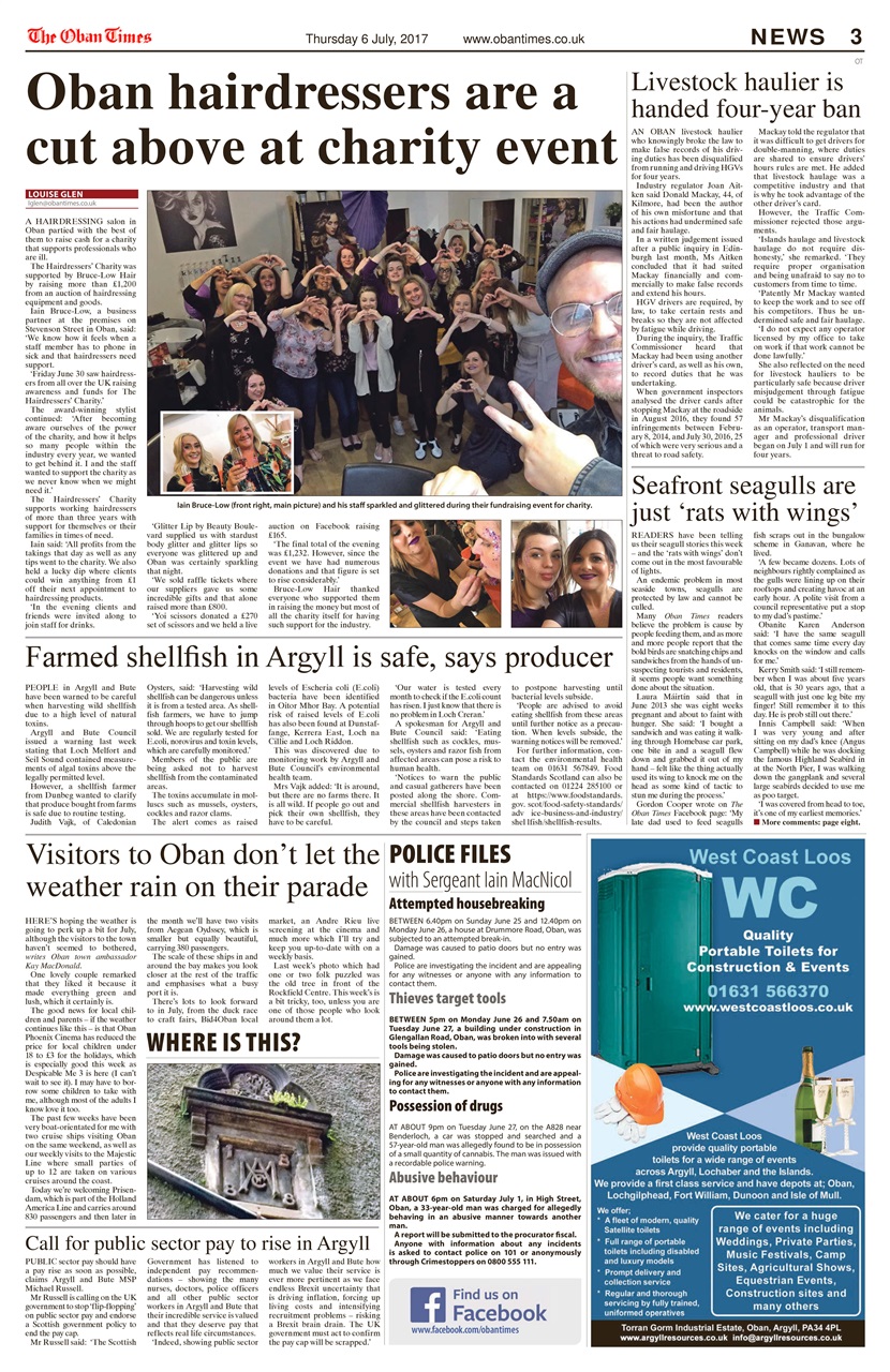 The Oban Times & Lochaber Times Preview Pages