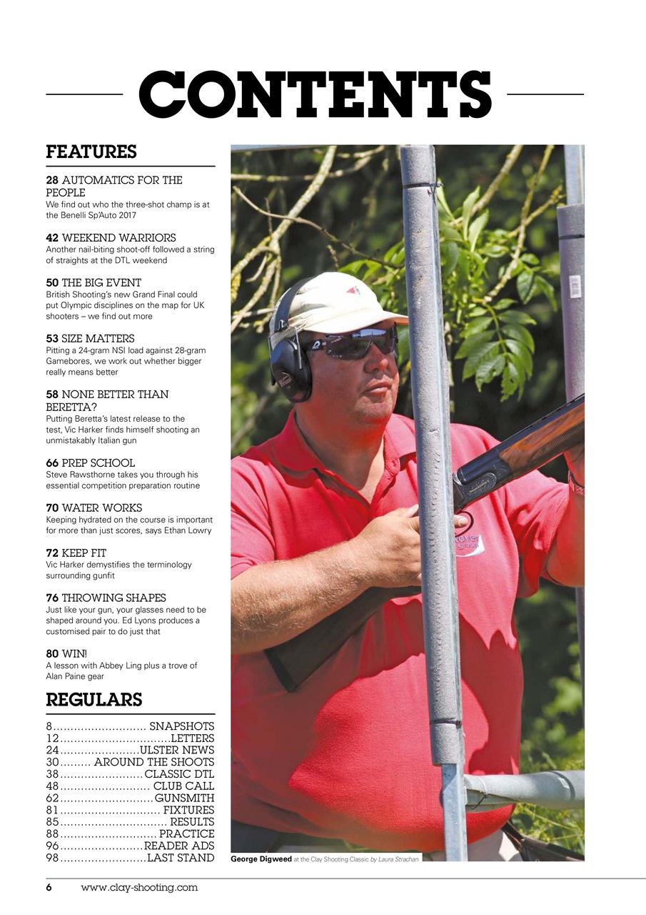 Clay Shooting Preview Pages