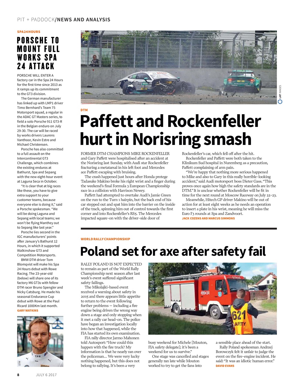 Autosport Preview Pages