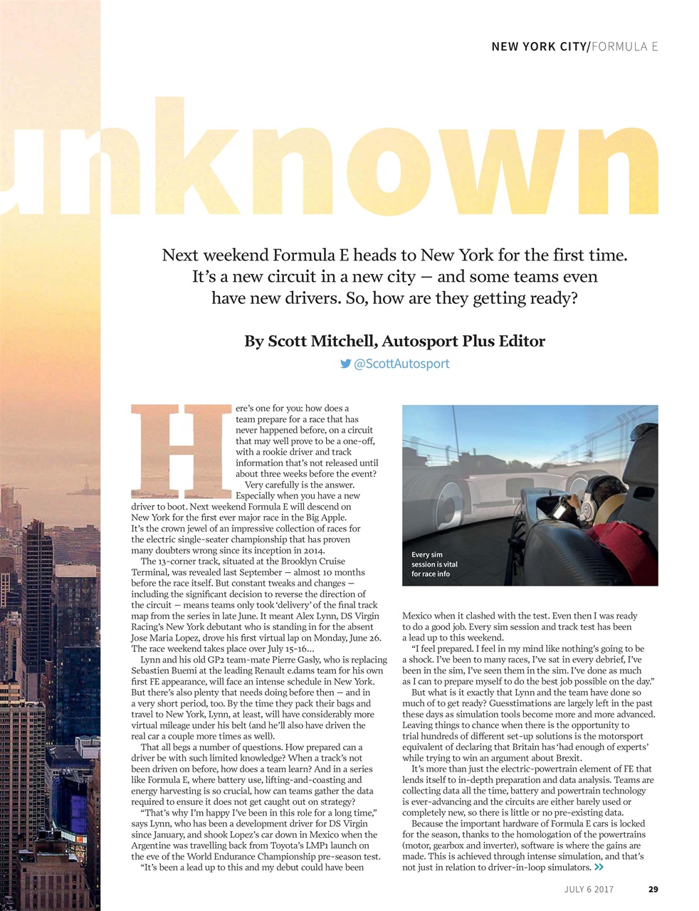 Autosport Preview Pages