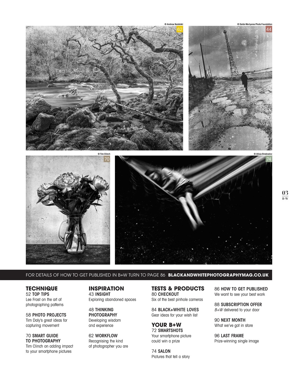 Black+White Photography Preview Pages