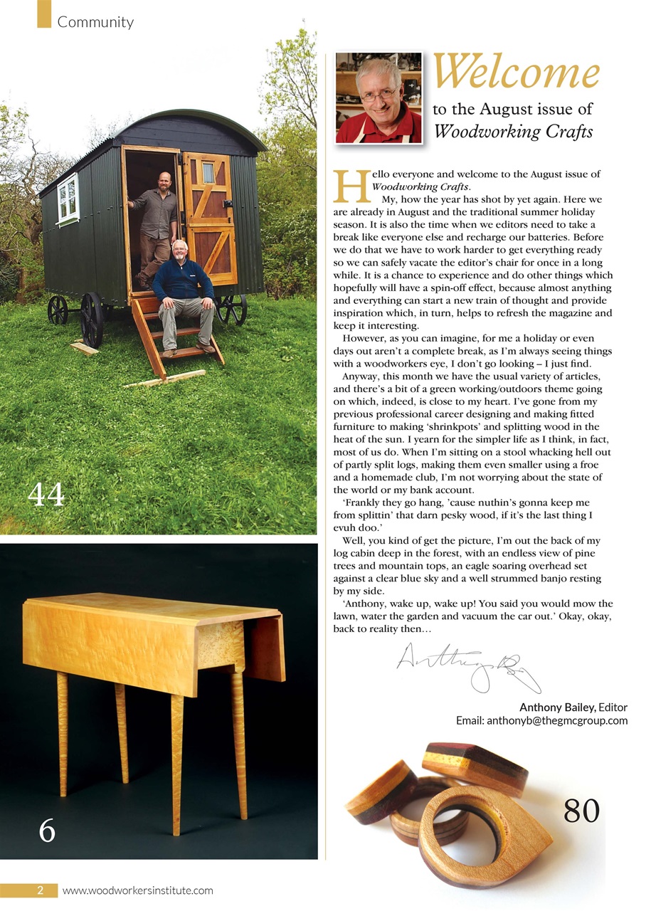 Woodworking Crafts Magazine Preview Pages