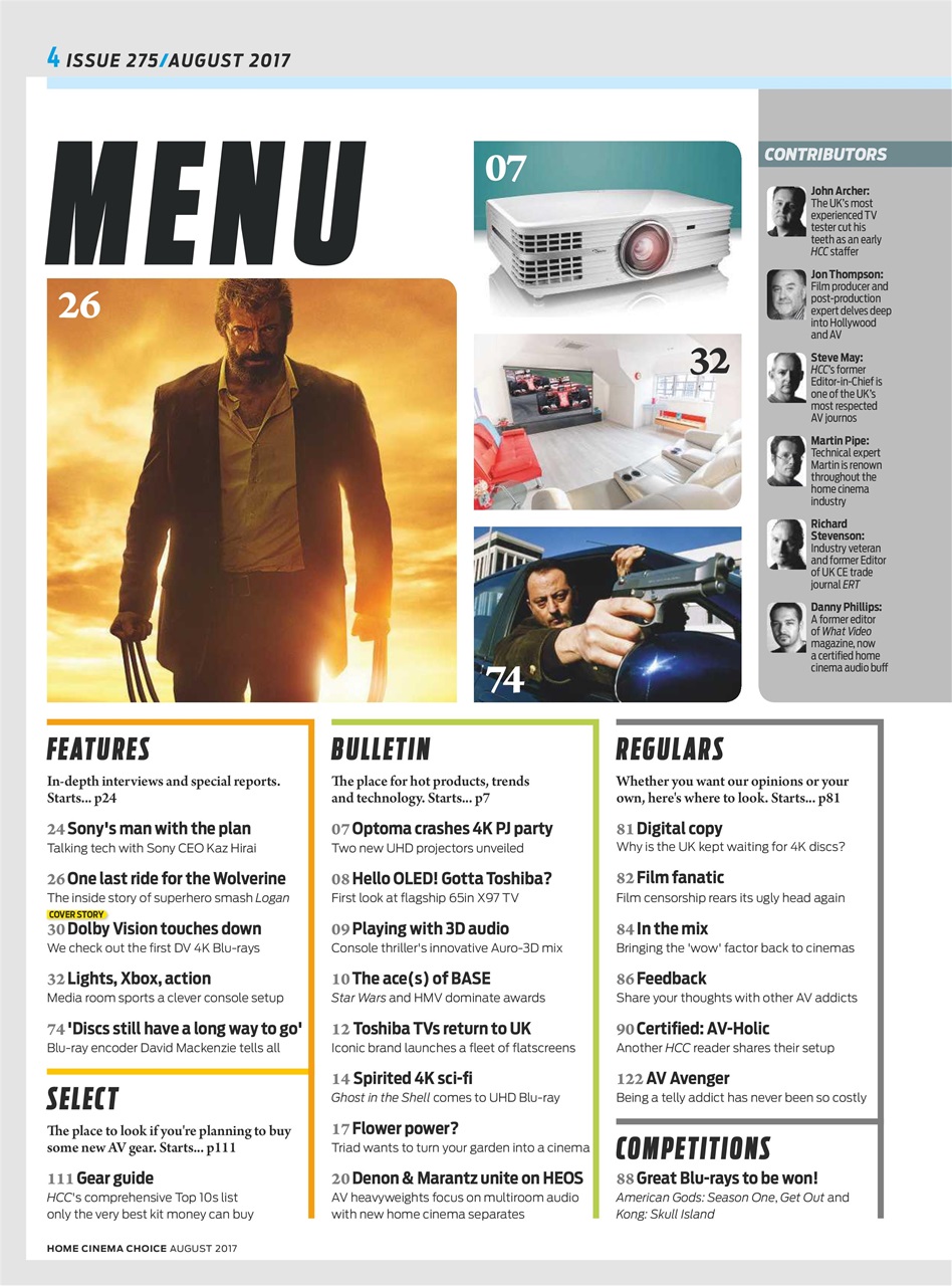 Home Cinema Choice Preview Pages