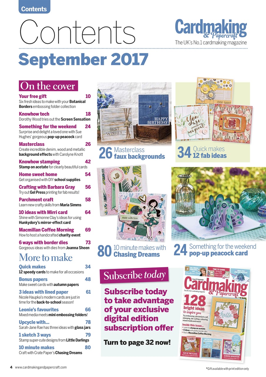 Cardmaking & Papercraft Preview Pages