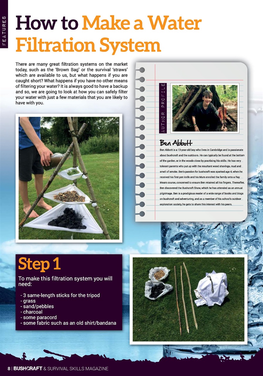Bushcraft & Survival Skills Magazine Preview Pages