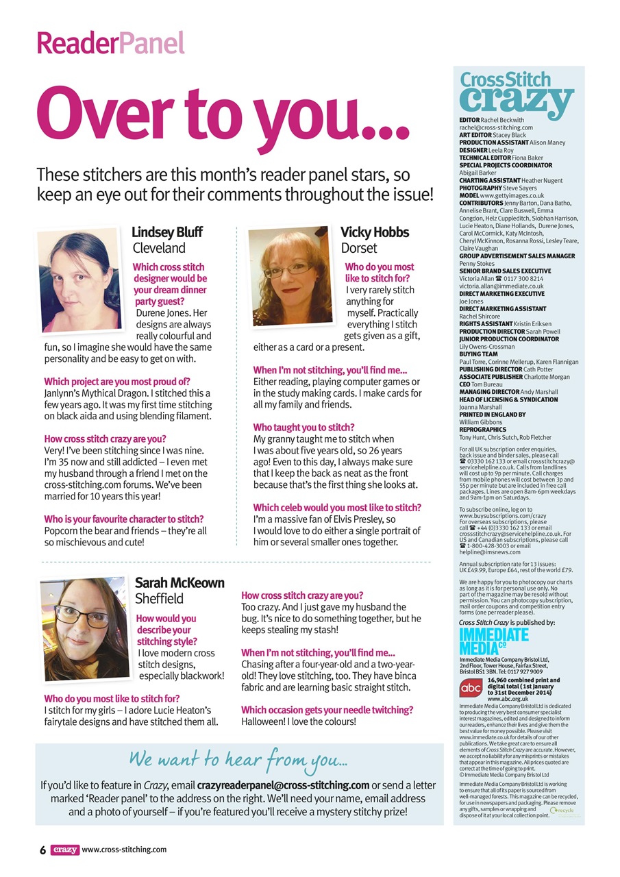Cross Stitch Crazy Preview Pages
