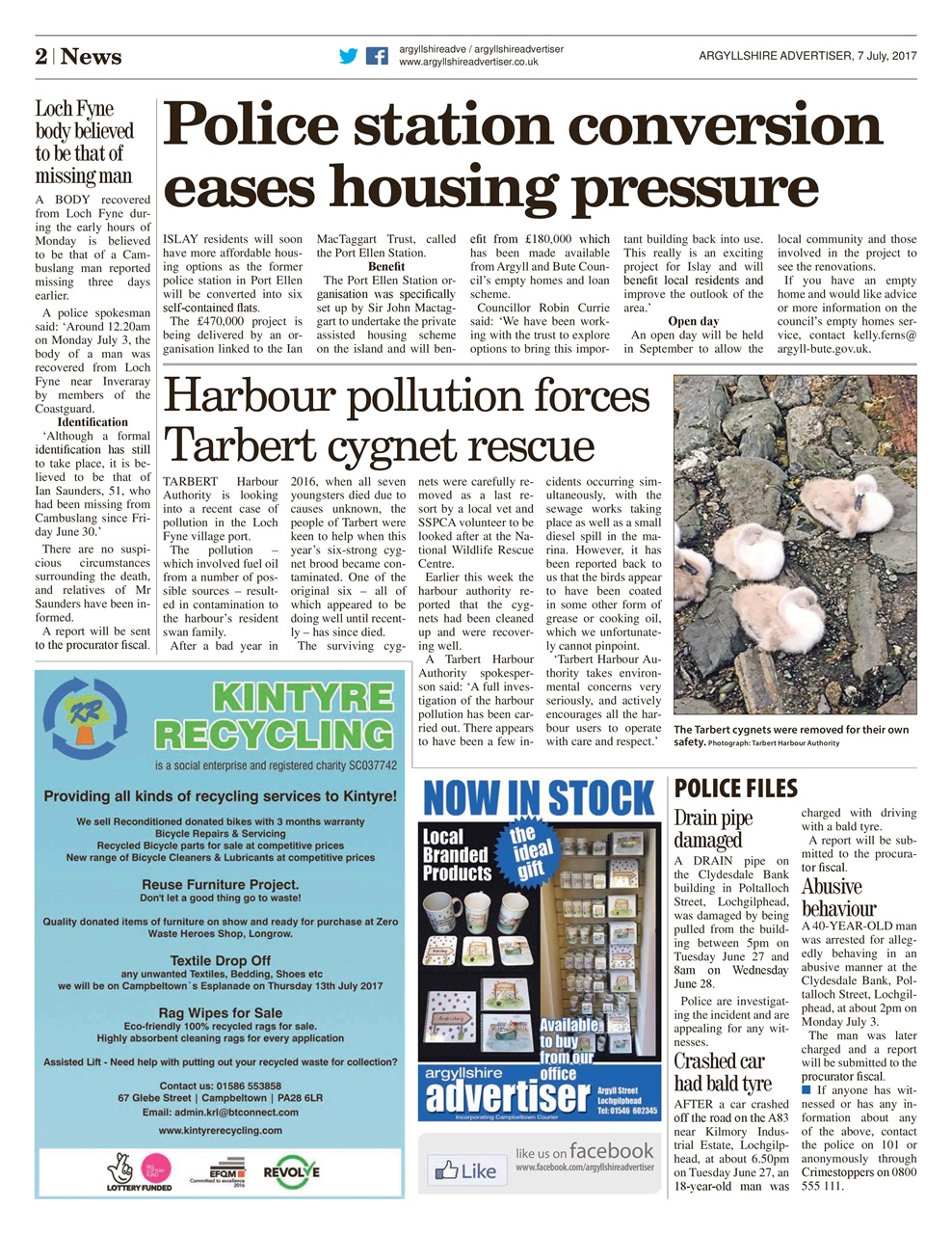 Argyllshire Advertiser Preview Pages