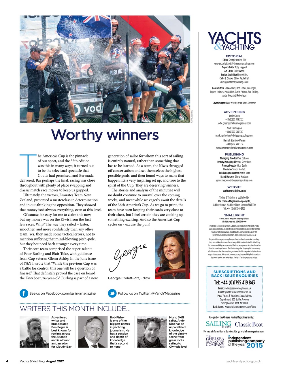 Yachts & Yachting Preview Pages