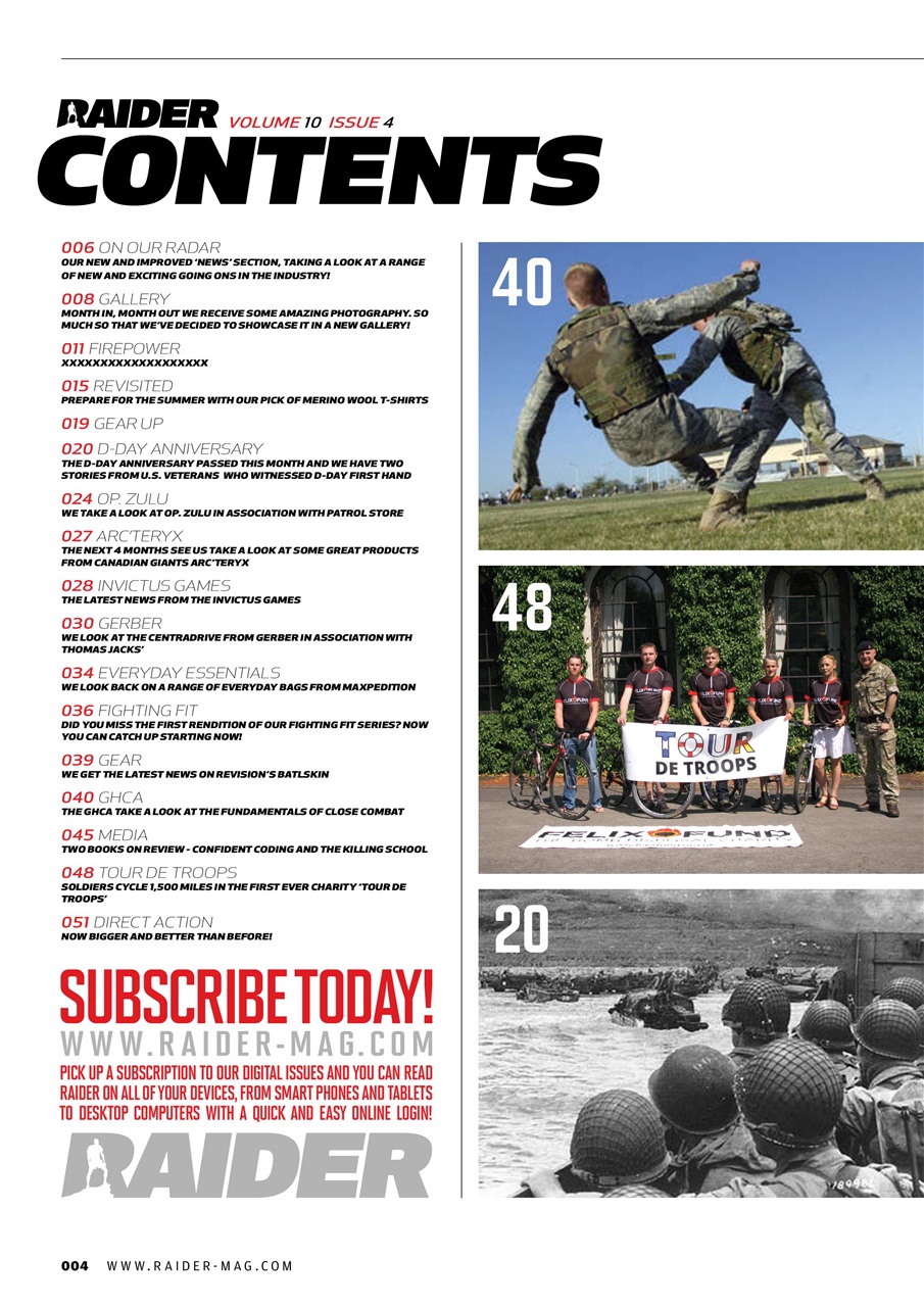 Raider Preview Pages