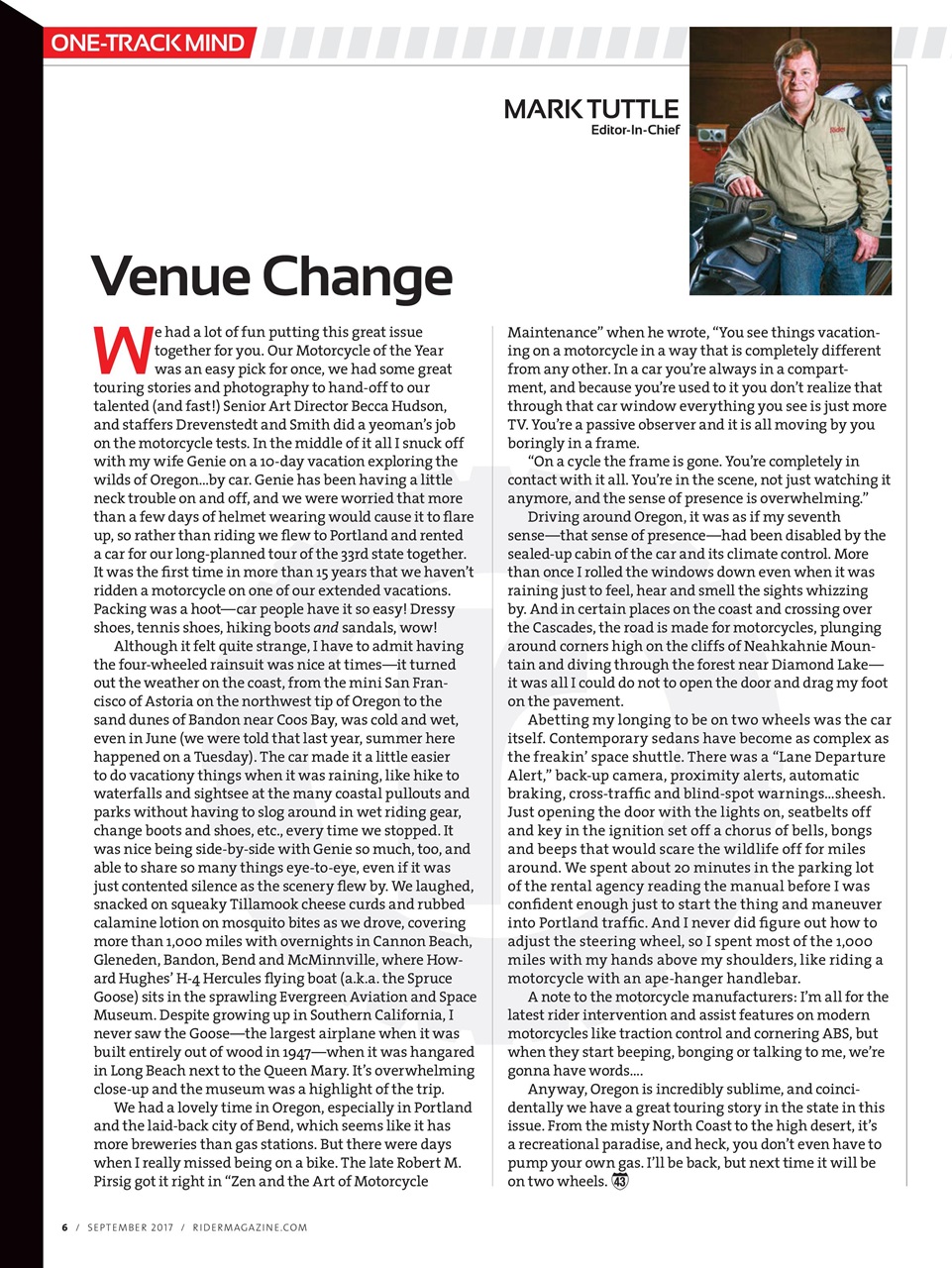 Rider Magazine Preview Pages