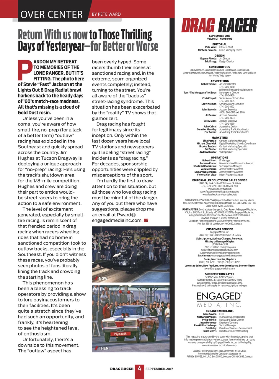 Drag Racer Preview Pages