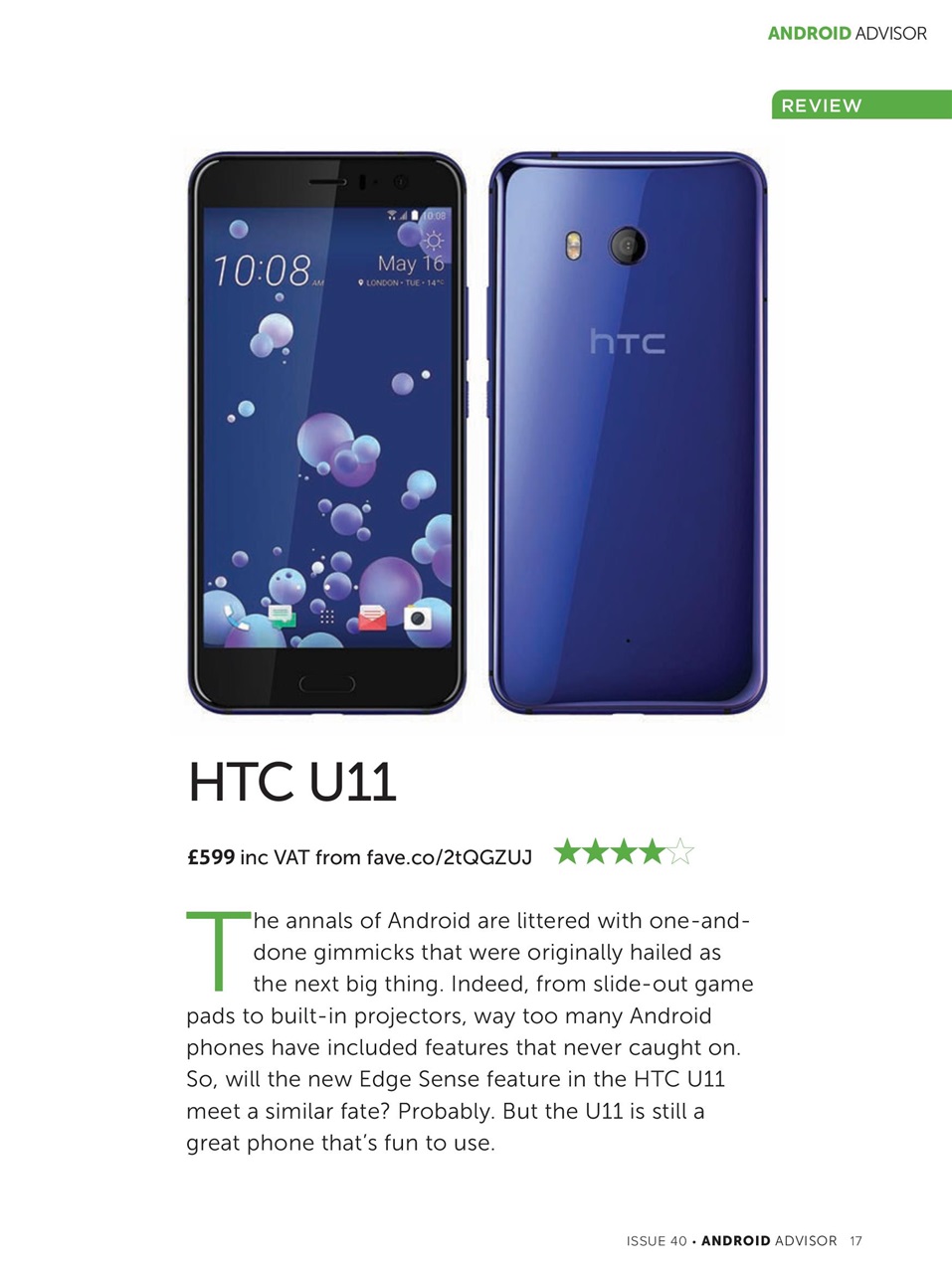 Android Advisor Preview Pages