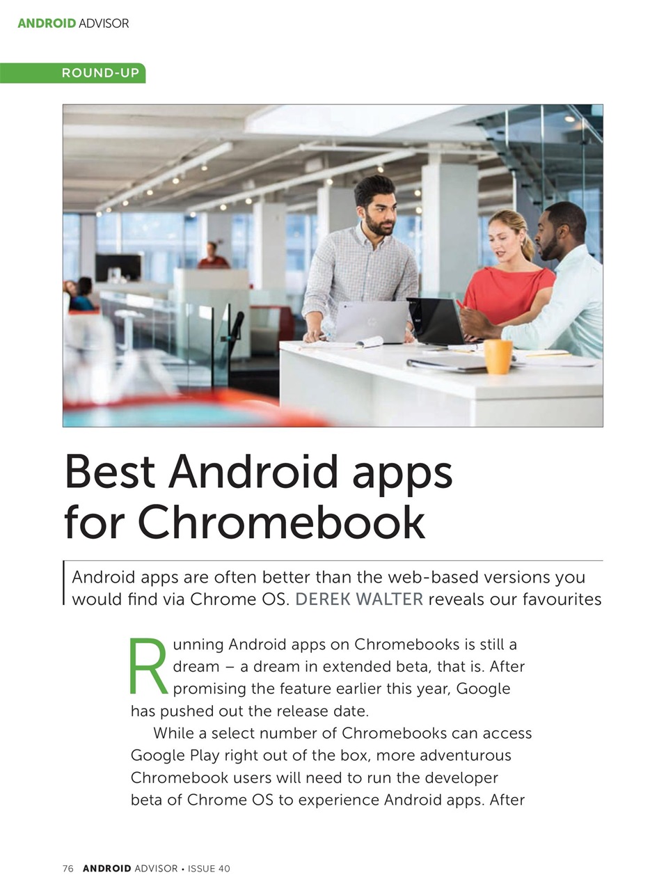 Android Advisor Preview Pages