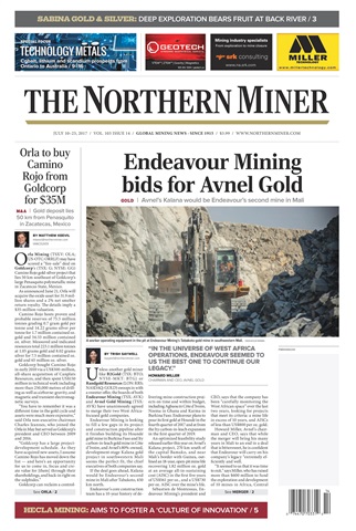 The Northern Miner issue Vol. 103 No. 14