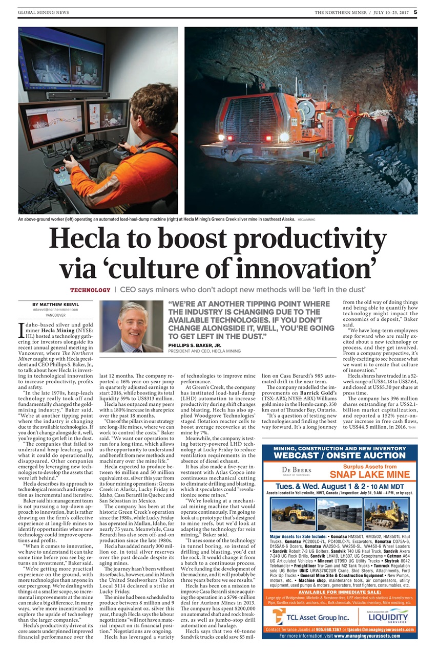 The Northern Miner Preview Pages